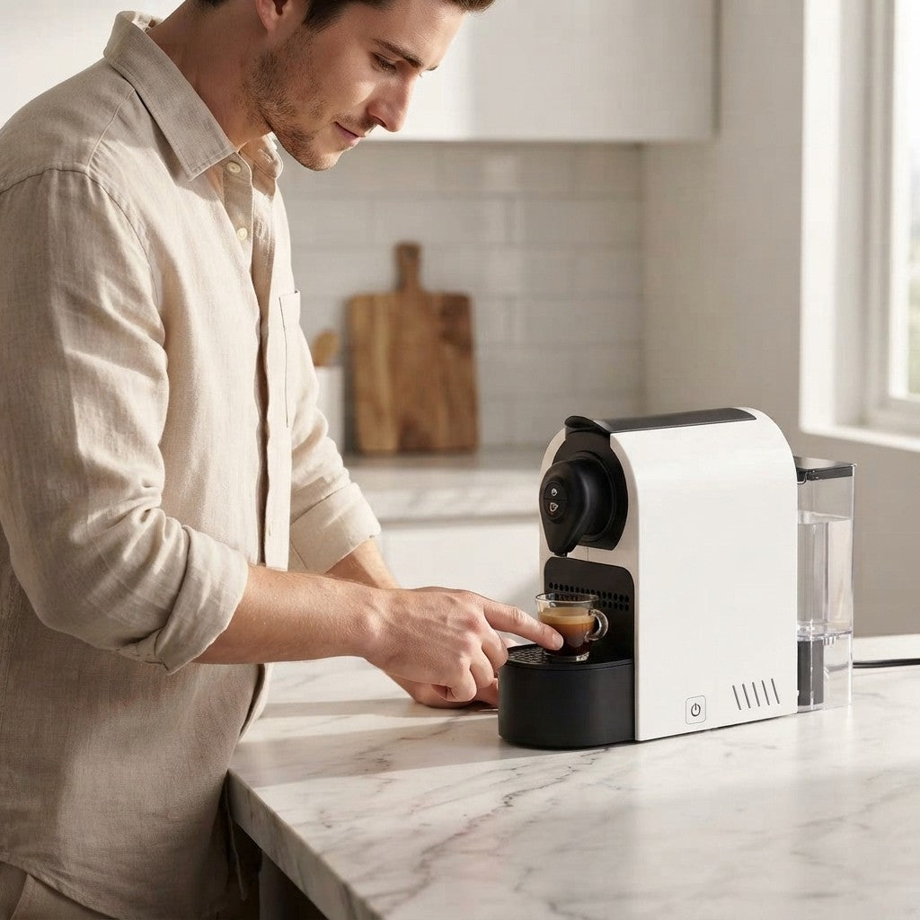 White Automatic Espresso Coffee Maker
