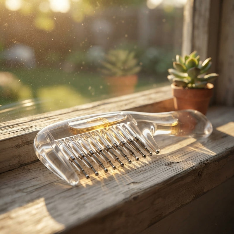 Transparent Scalp Massage Hair Oil Applicator Comb